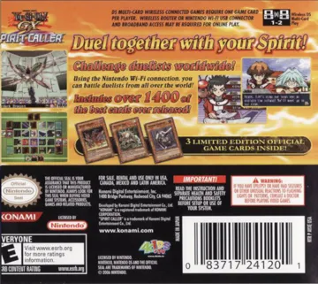 Yu-Gi-Oh! GX - Spirit Caller (USA) (En,Ja) box cover back